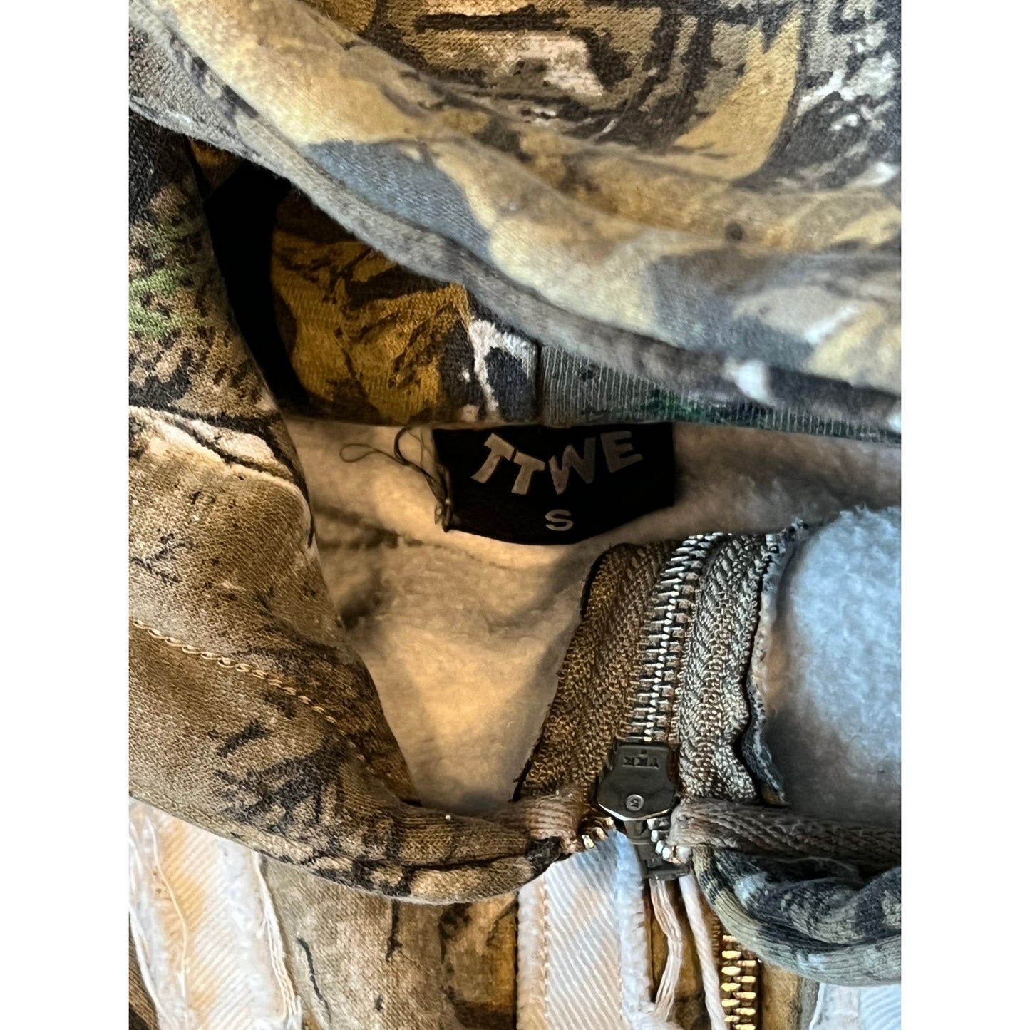 TTUPO 05 Hoodie Camo Streetwear Mens S
