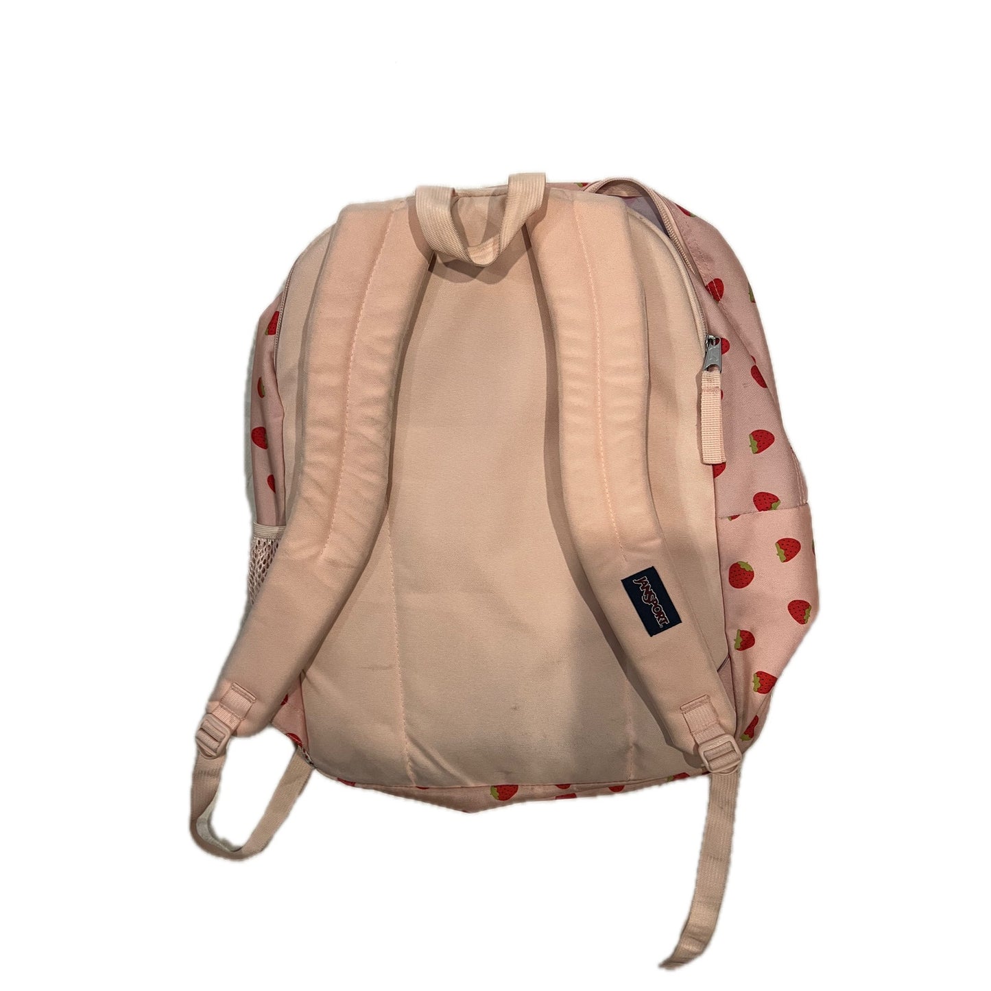 JanSport Pink Strawberry Big Student 3 Section Backpack