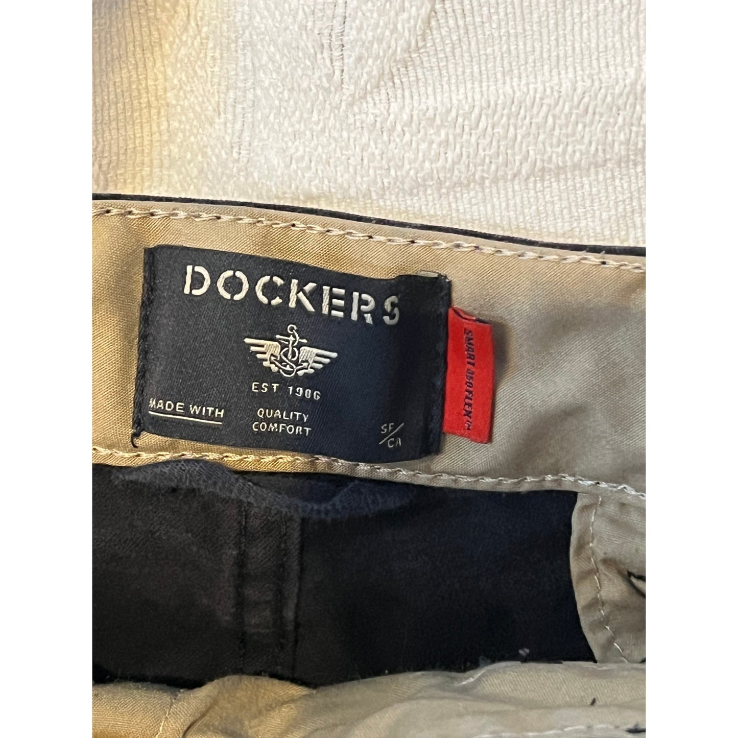 Pantalon chino slim noir Dockers homme 36x30