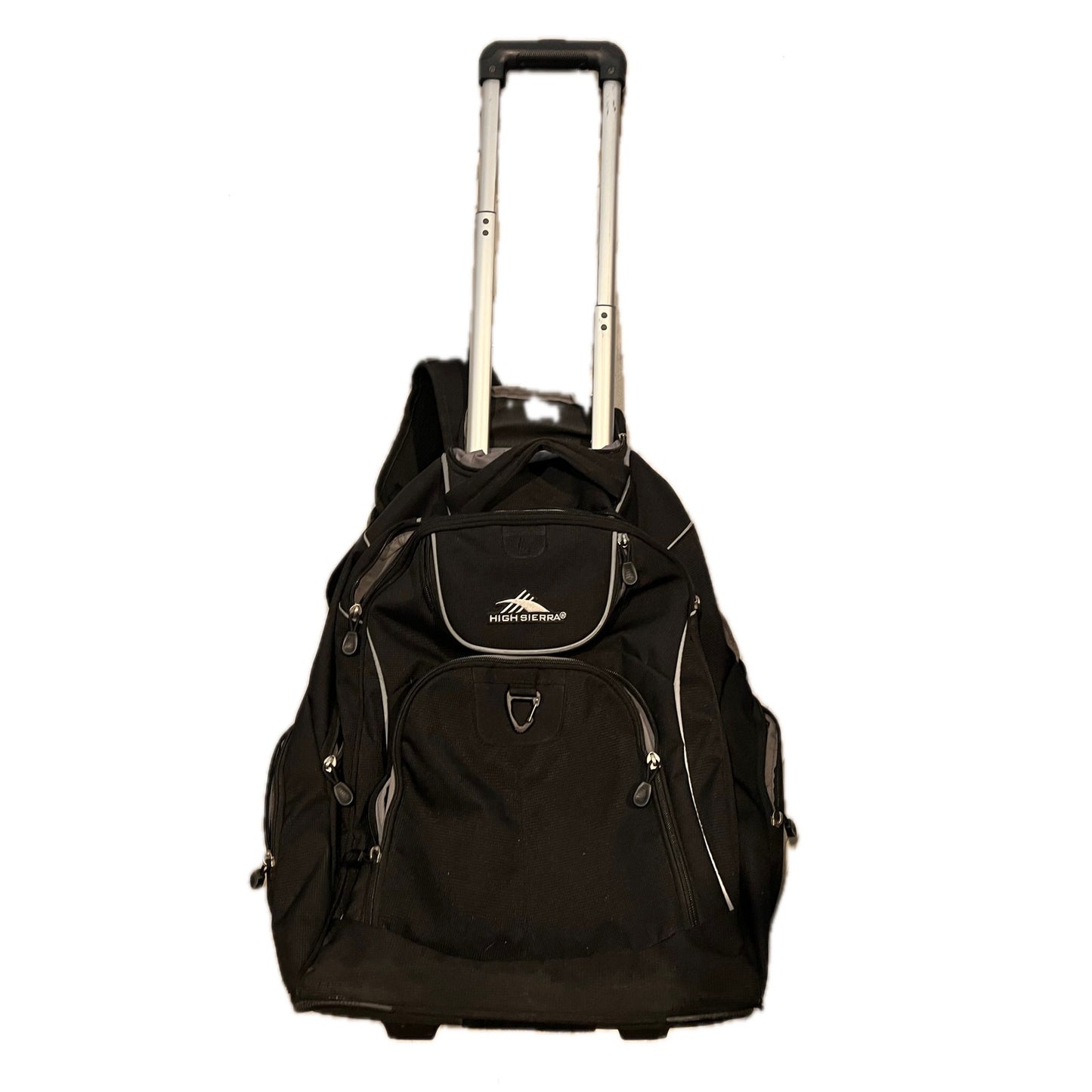 High Sierra Powerglide Wheeled Backpack, Black, One Size