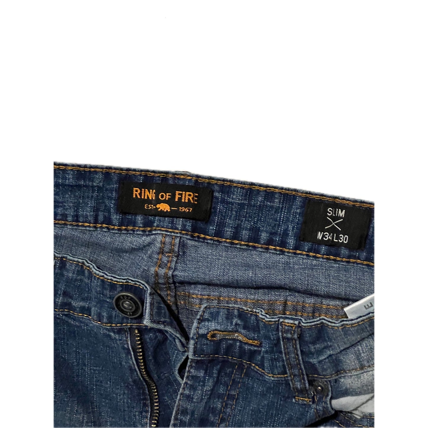 Ring Of Fire Jeans Ajustados Para Hombre 34x30