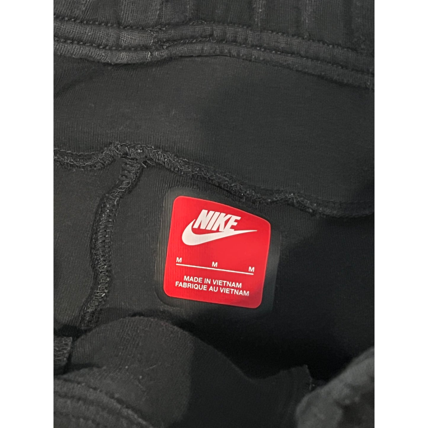 Nike Black Cuffed Ankle Sweatpants Joggers Mens Med