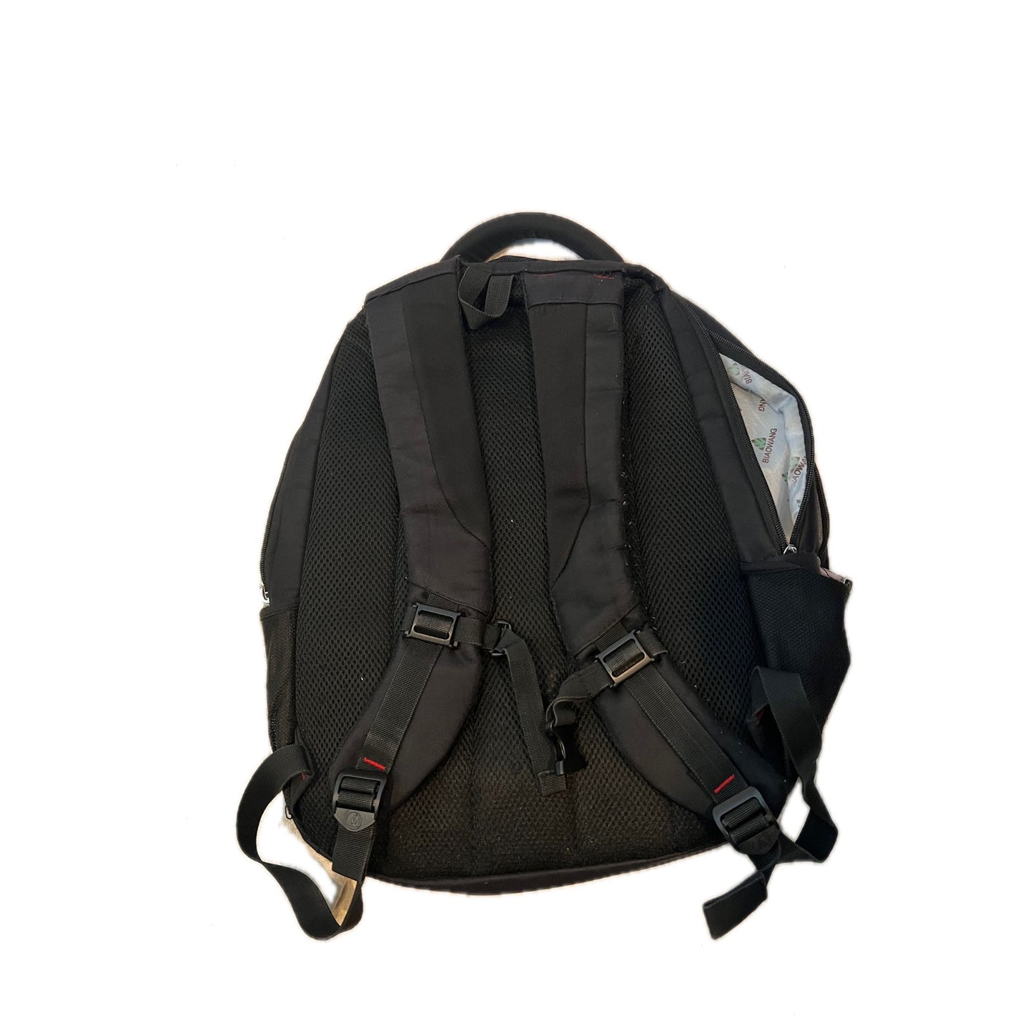 BiaoWang Sac à dos étanche pour ordinateur portable Noir Gris