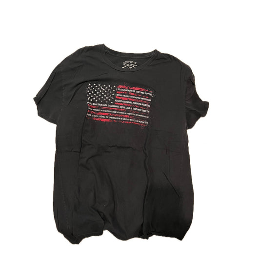 Grunt Style American Flag Black T-Shirt Mens 3XL