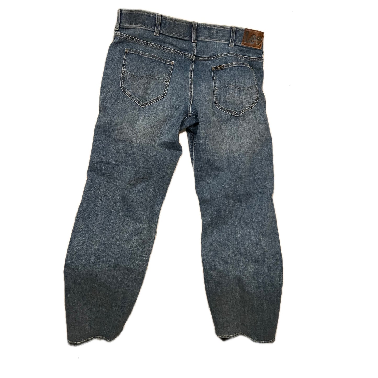Lee Extreme Motion Straight Taper Fit Blue Jeans Mens 40x32