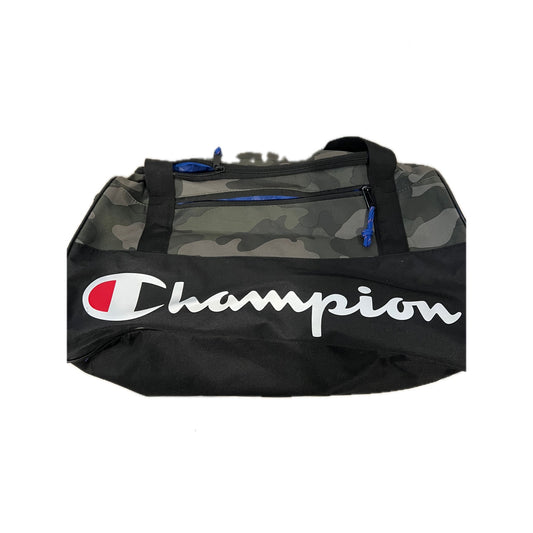 Champion 20"x12"x10" Black Green Camo Gym Bag