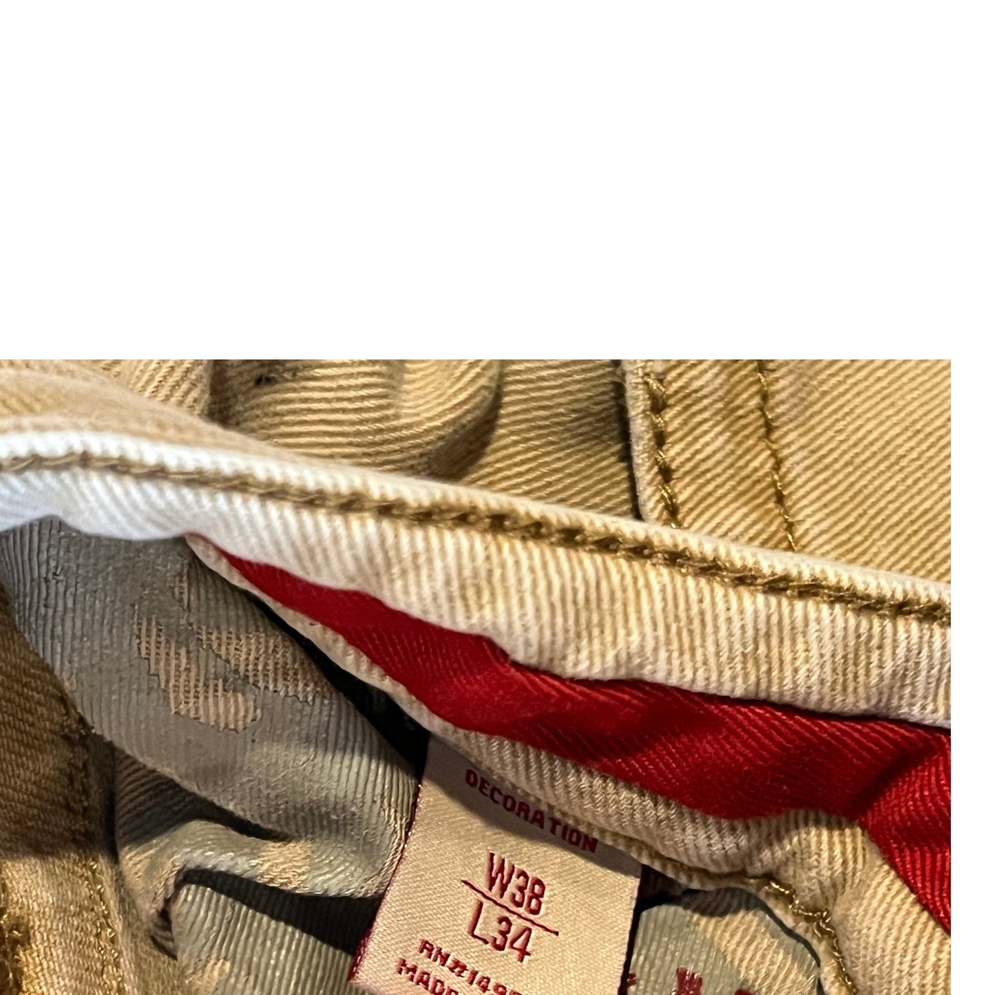 Smuggler's Moon Tan Carpenter Jeans Men's 38x34
