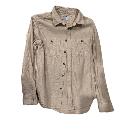 Old Navy Double Brushed Long Sleeve Button Down Shirt Med