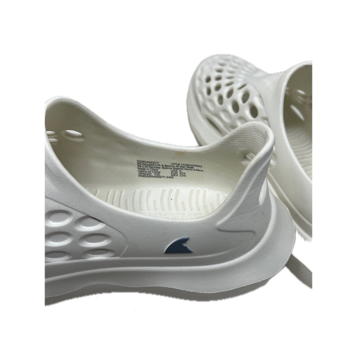 Rugged Shark Water Active Clogs Mens 5 Womans 7 White NWT