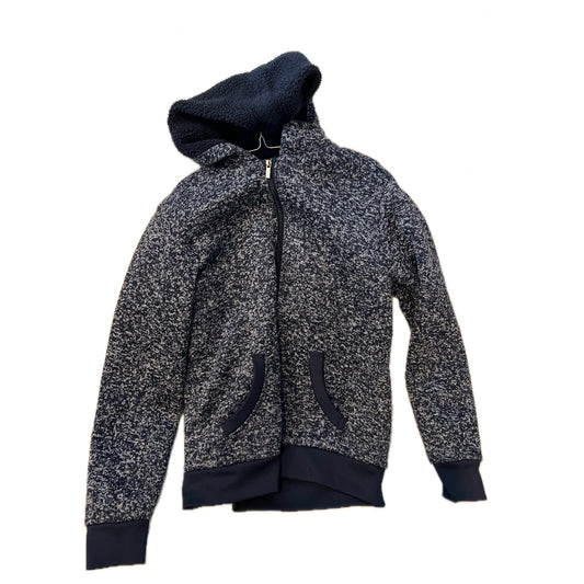 Open Trails Gray Black Full Zip Up Hoodie Mens Medium