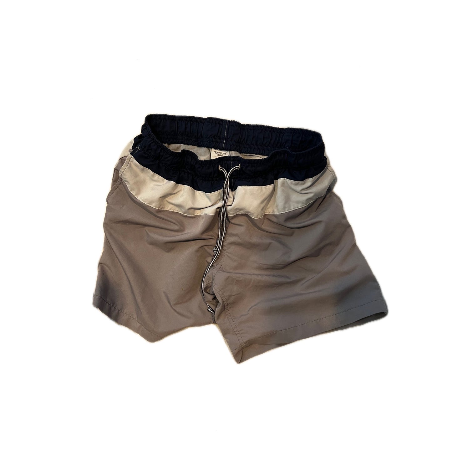 Short athlétique Speedo gris noir blanc homme taille M