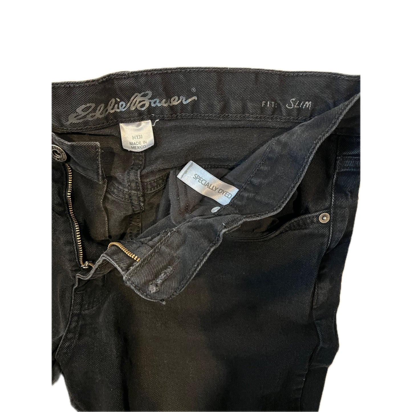 Eddie Bauer Slim Fit Black Jeans Mens 34x30