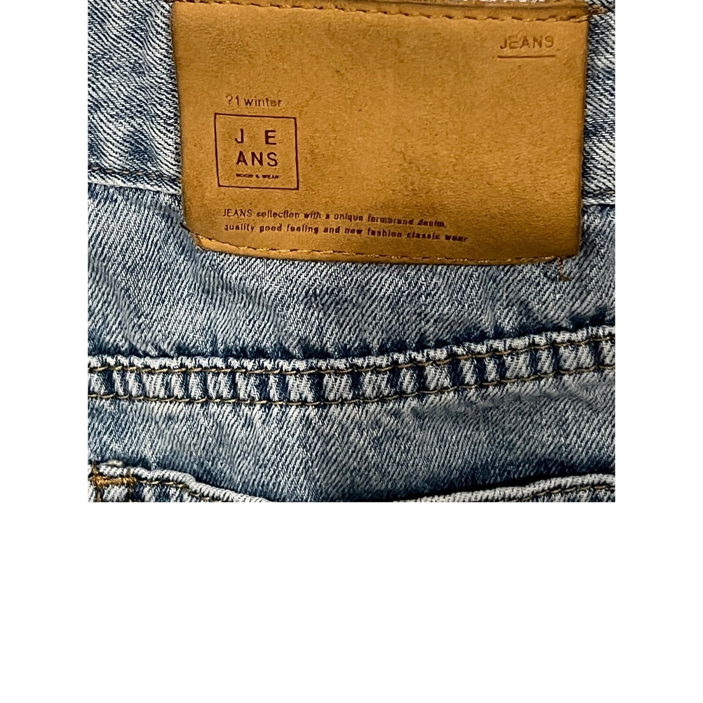 Jeans KenH 21 Winter Flared Baggy Blue Jeans Womans XL 30x24