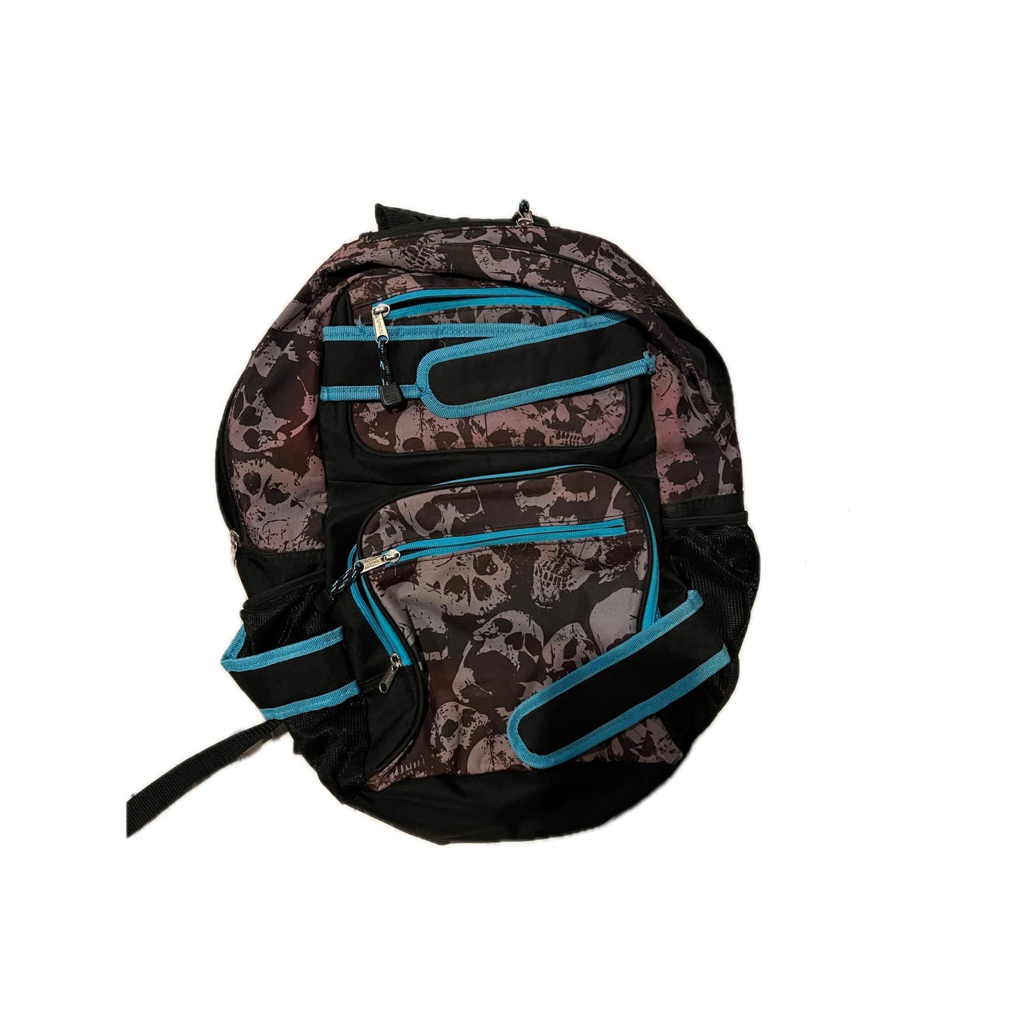 Mochila skater Eastsport Unisex Dual Strap con calaveras, azul gris
