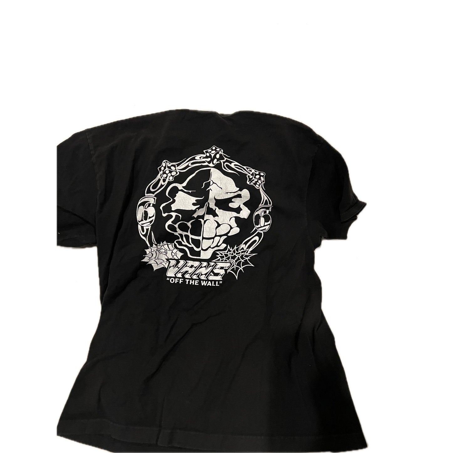 VANS Camiseta Negra Off The Wall Calavera Talla Grande Para Hombre