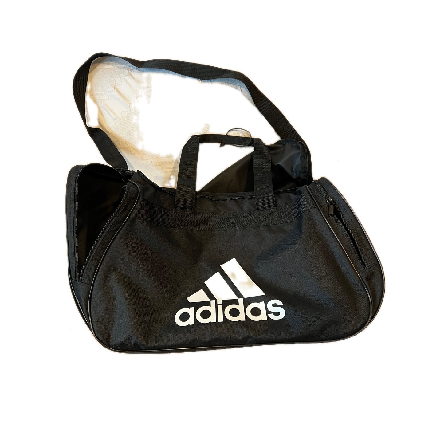 Adidas Defender Medium 20"x12"x10" Black Duffel Gym Bag