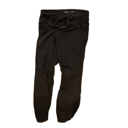 Old Navy High Rise Wow Straight Black Jeans Womans 14