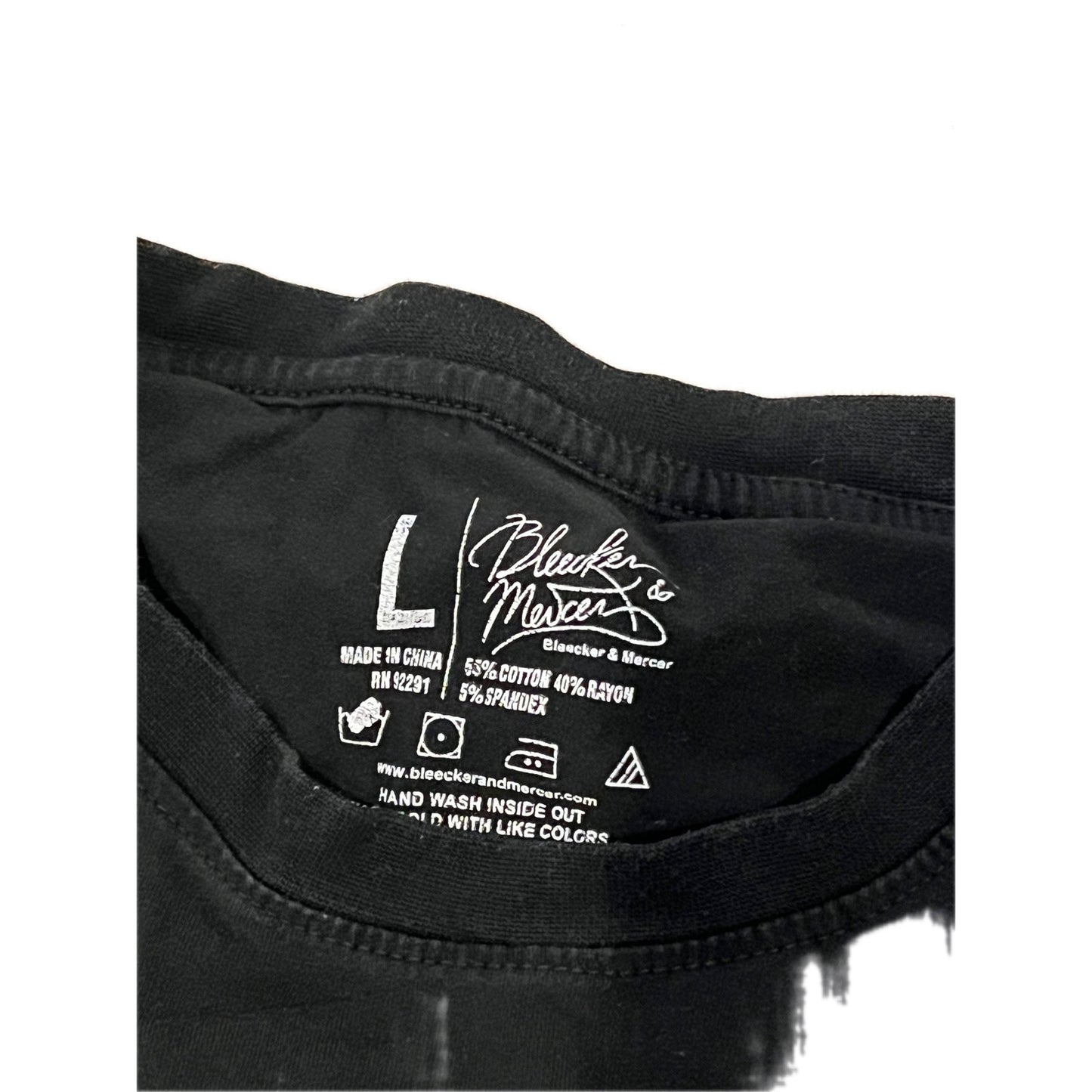 Bleecker and Mercer Bear Racing Black T-Shirt Mens Large