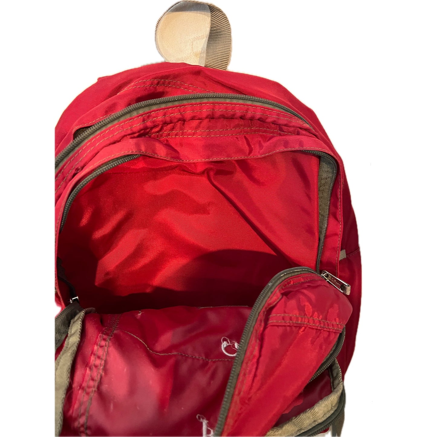 Sac à dos 31L LL Bean rouge et noir avec logo d'entreprise