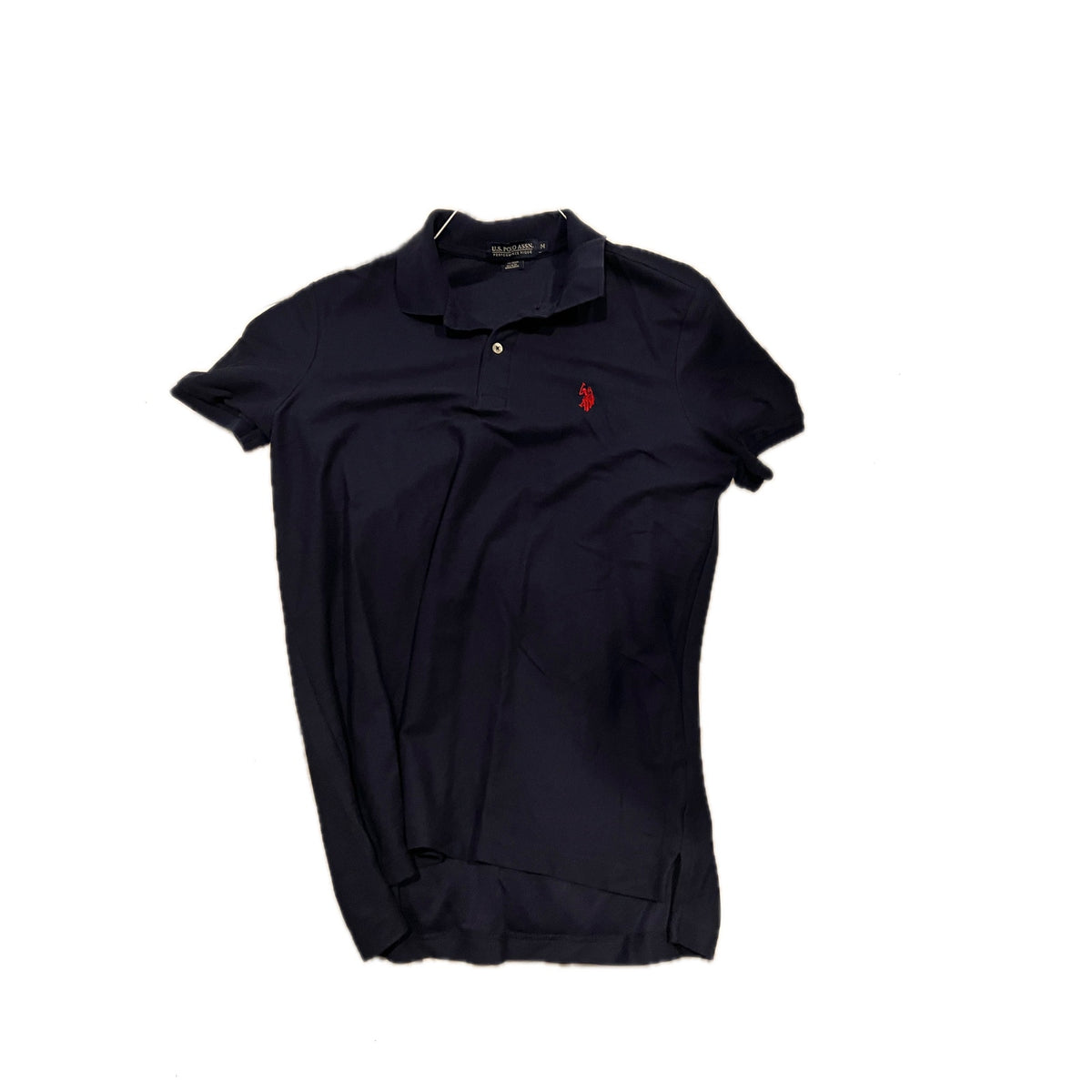 US Polo Assn Black Polo Golf Shirt Mens Medium