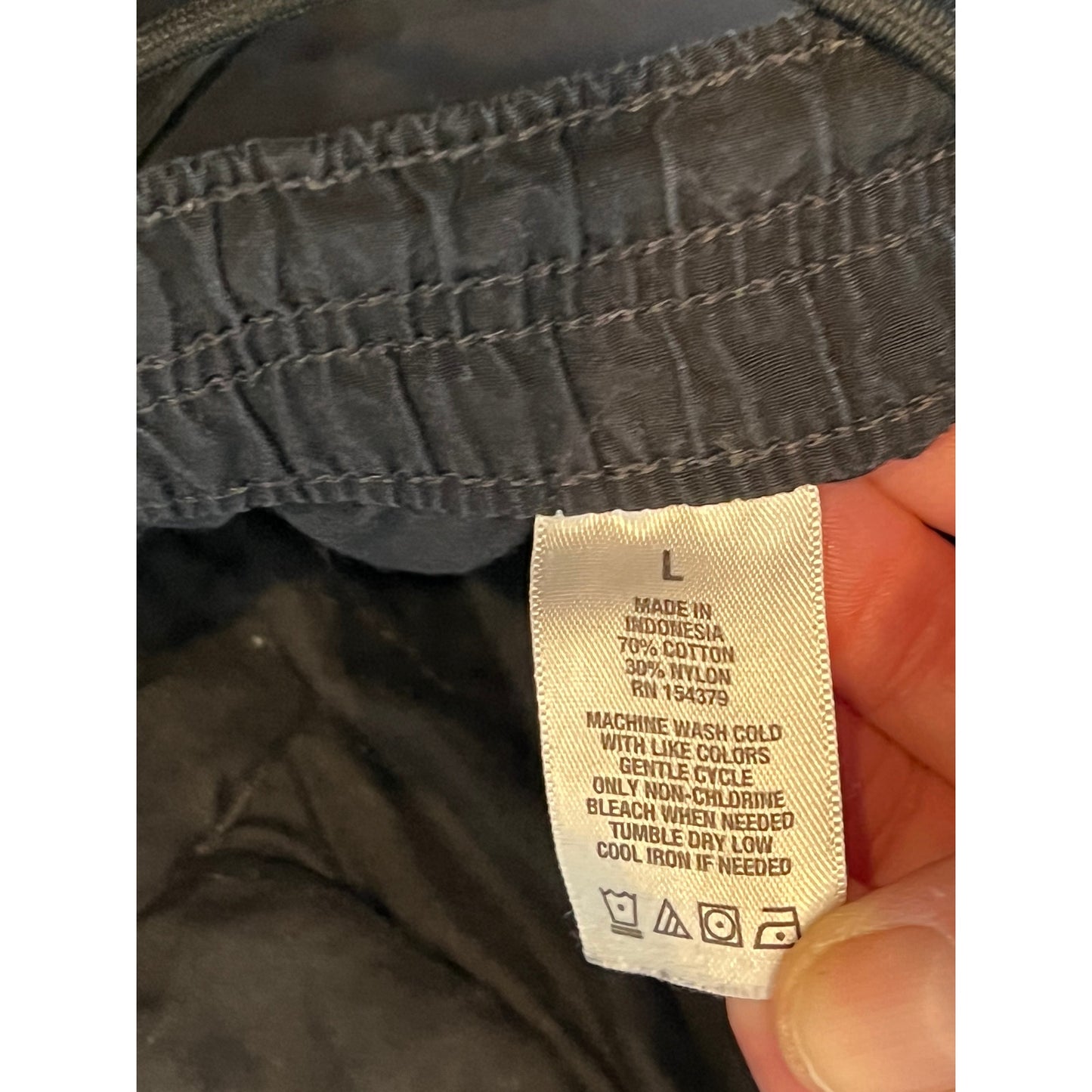 Aeropostale Active Utility Black Thin Pants Mens L
