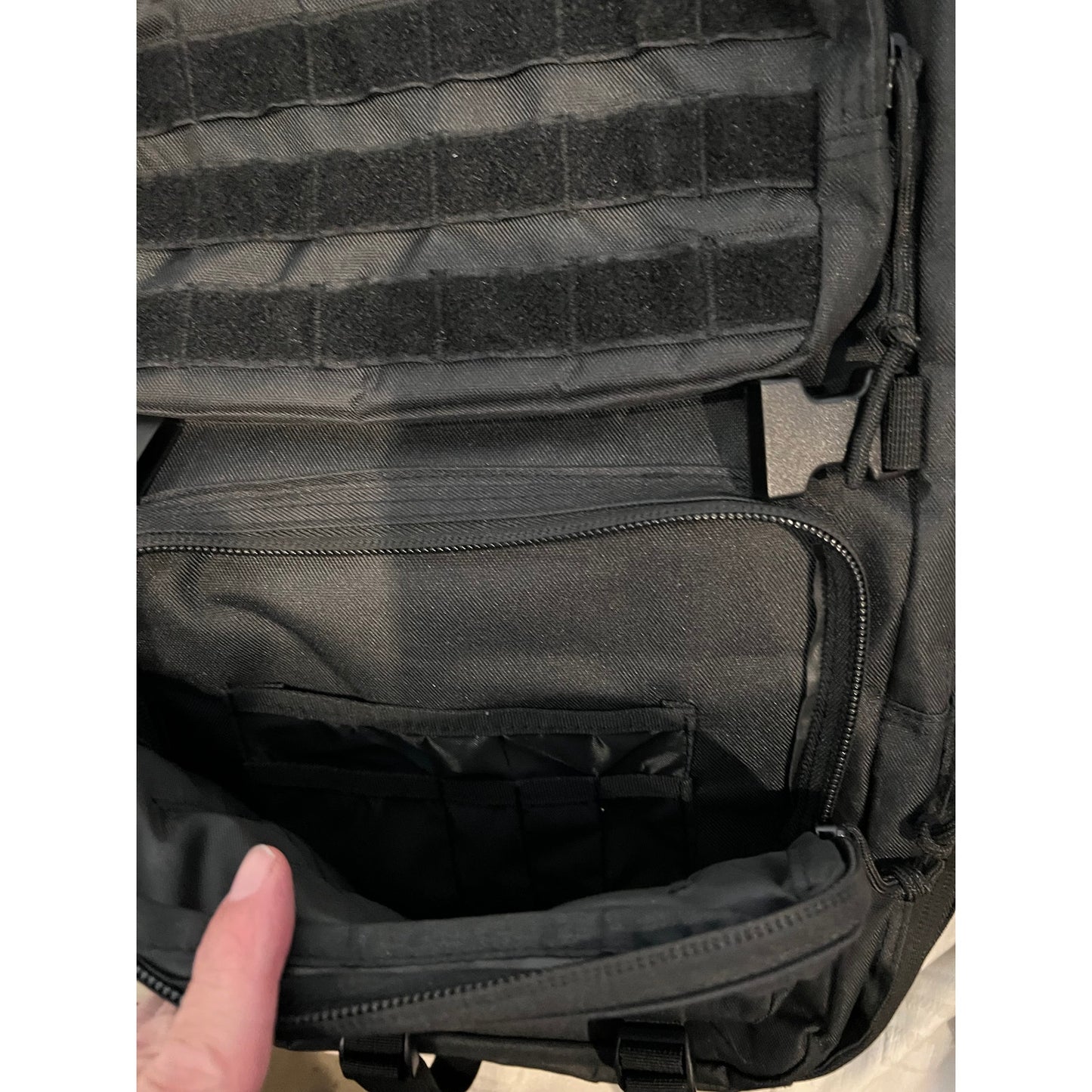 Generic Black Canvas Tactical Backpack