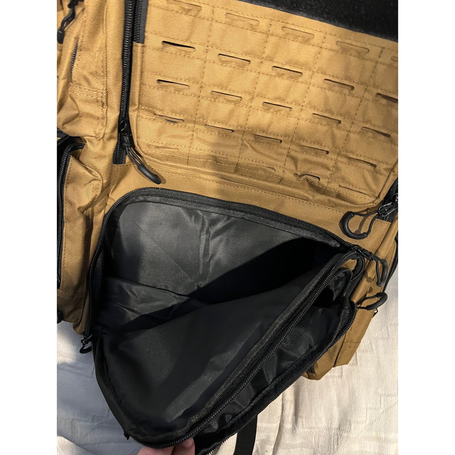 Coyote Colorway Molle Tactical Backpack w/ Cold Pouch