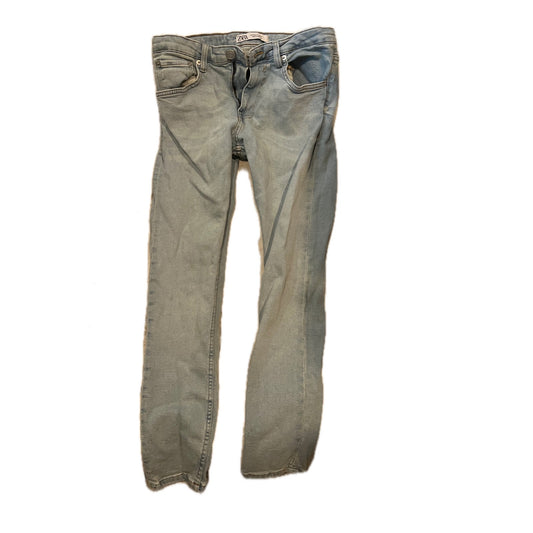 Zara Slim Fit Stonewashed Blue Jeans para Hombre 31x28