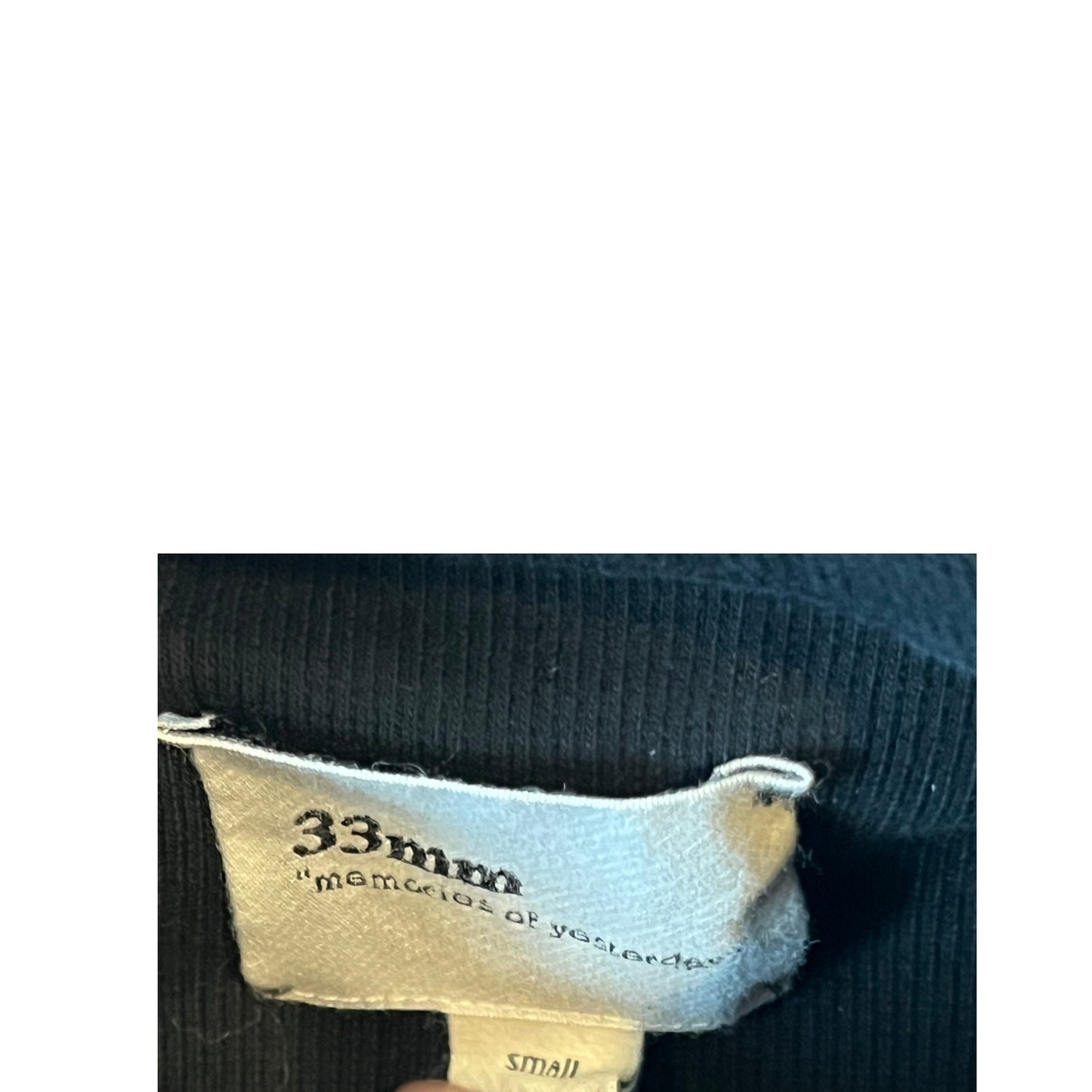 33MM Pullover qtr button Black Pullover Mens S
