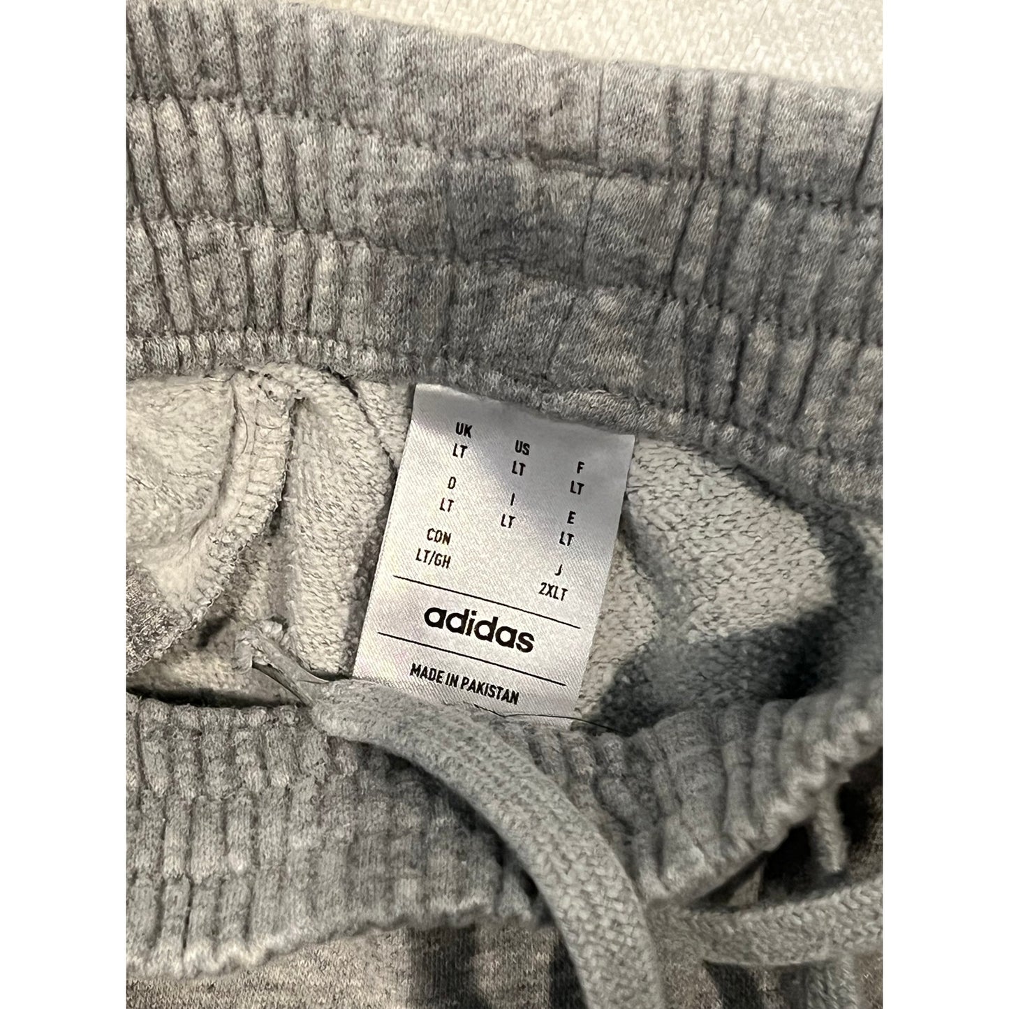 Adidas Ankle Cuffed Gray Sweatpants Mens Large Tall