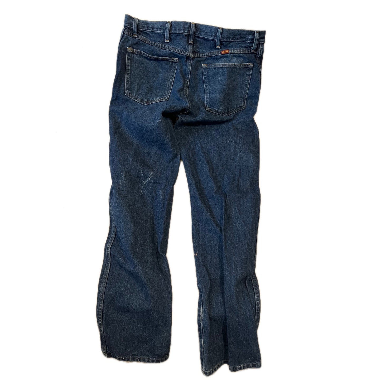 Rustler Straight Leg Blue Jeans Mens 34x34