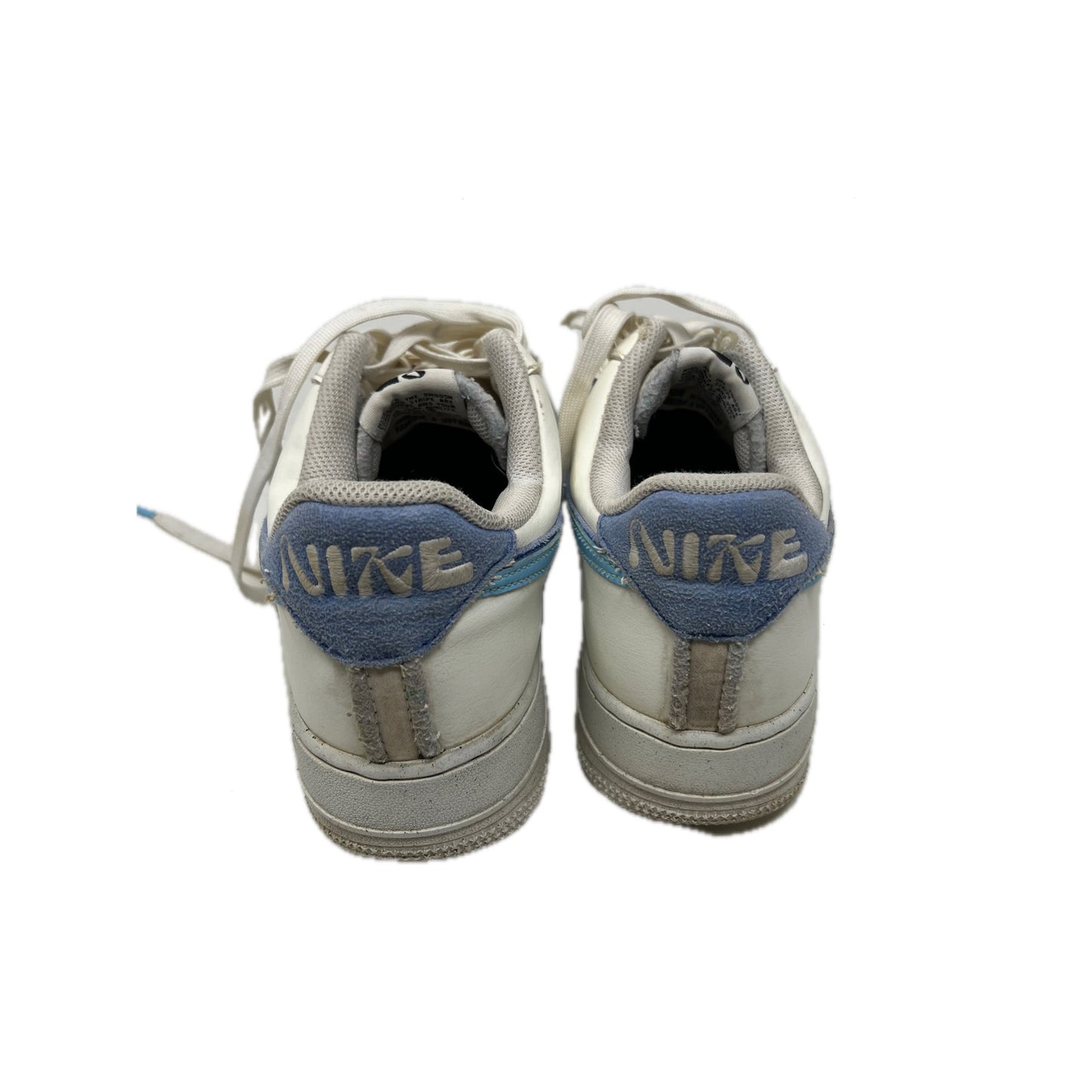 Nike Air Force 1 Low 07 LV8 82 Dble Swoosh Med Blue Mens 9.5