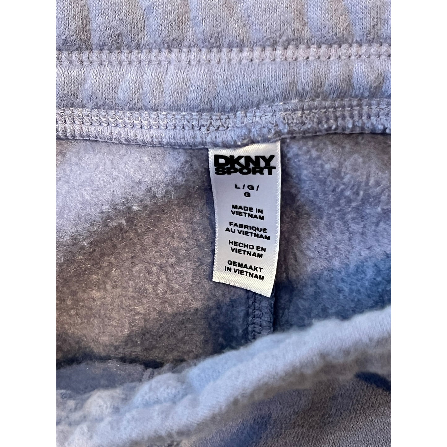 DKNY Pantalon de jogging femme lavande violette, bas resserré, taille L