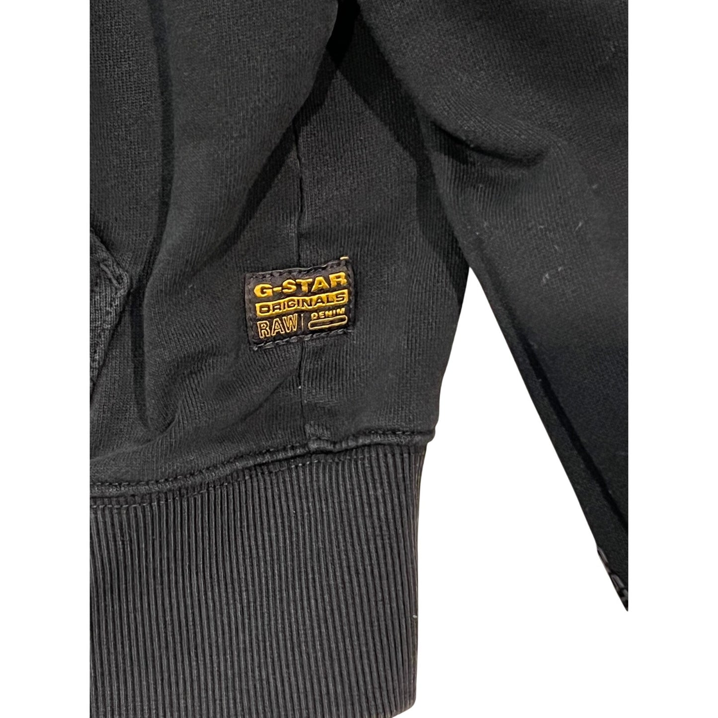 G-STAR RAW Originals Black Full Zip Hoodie - Size M