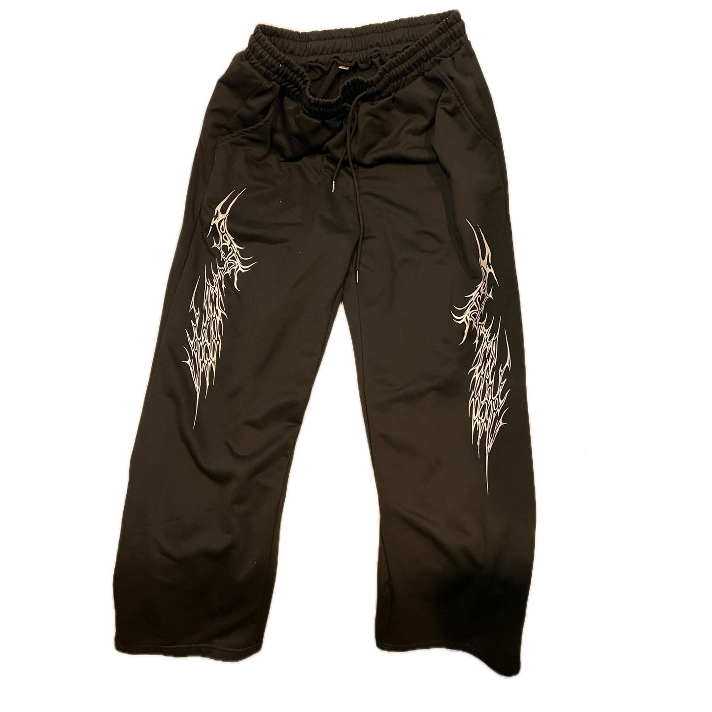 Pantalon de survêtement Lightning Bolt noir ample homme 26x28 Small