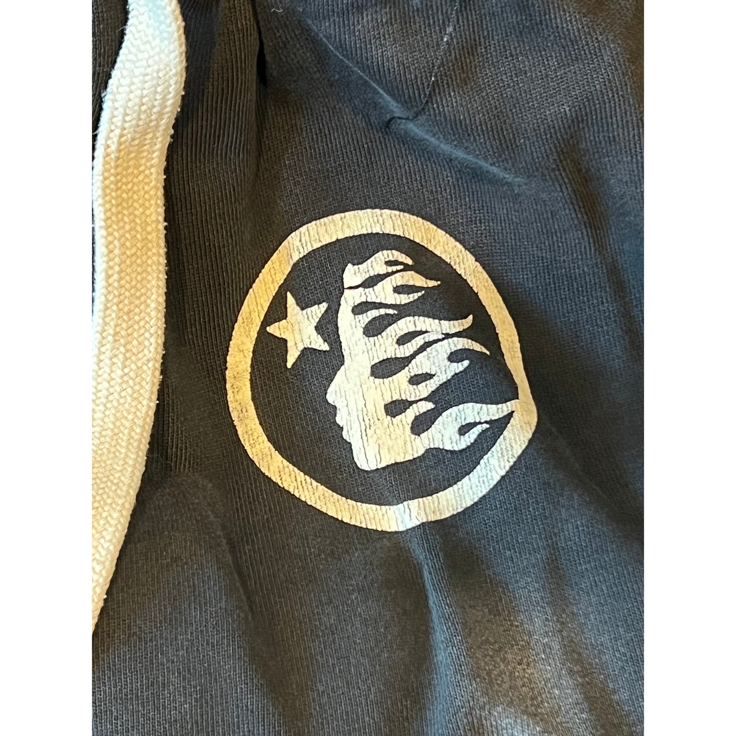 Hellstar Flared Streetwear Black Sweatpants Joggers Mens S