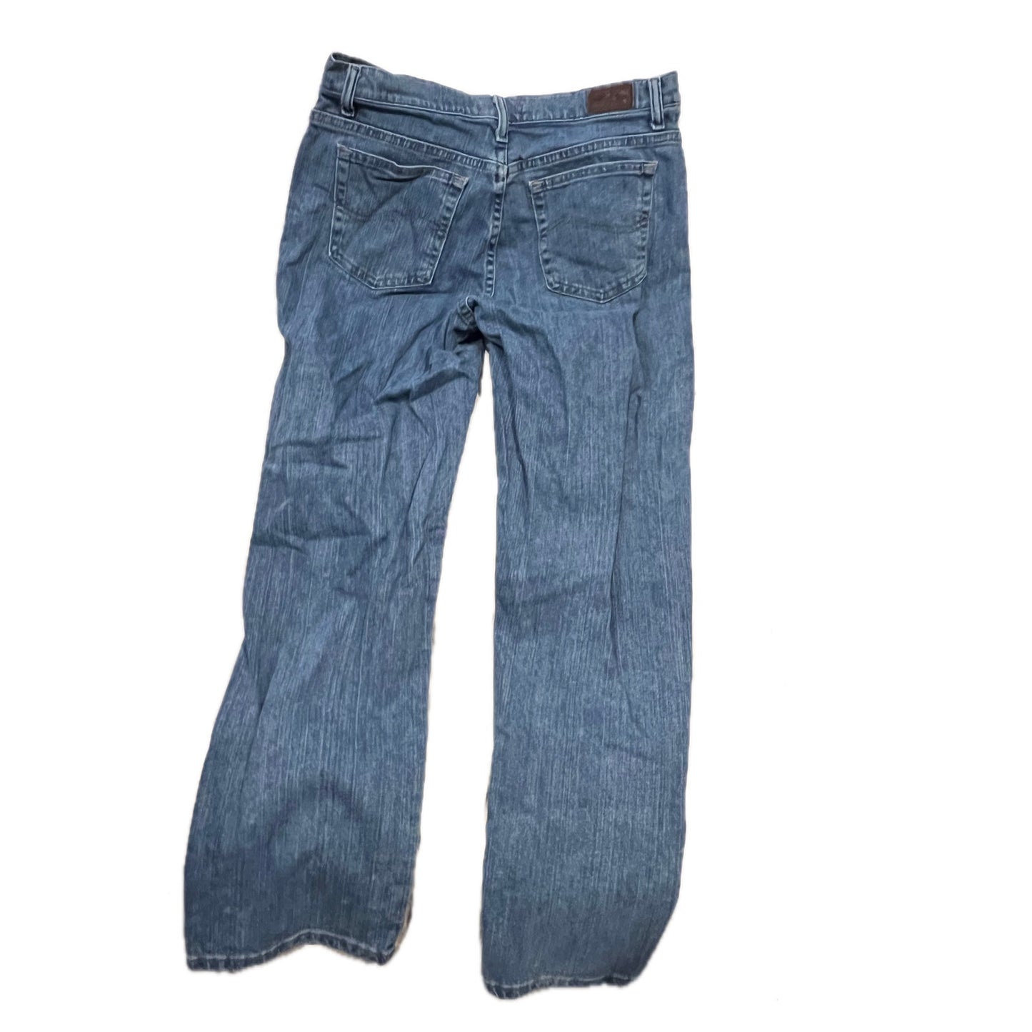 Lee Relaxed Straight Leg Blue Jeans Womans 10
