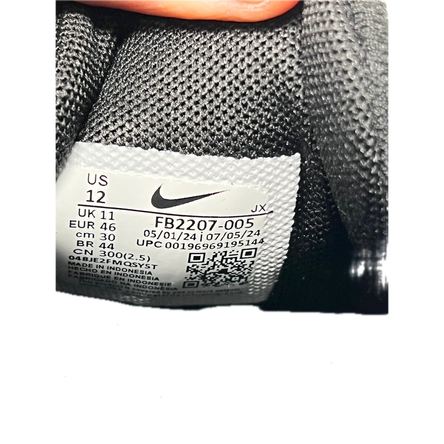 Nike Revolution 7 Black Off Noir Mens 12