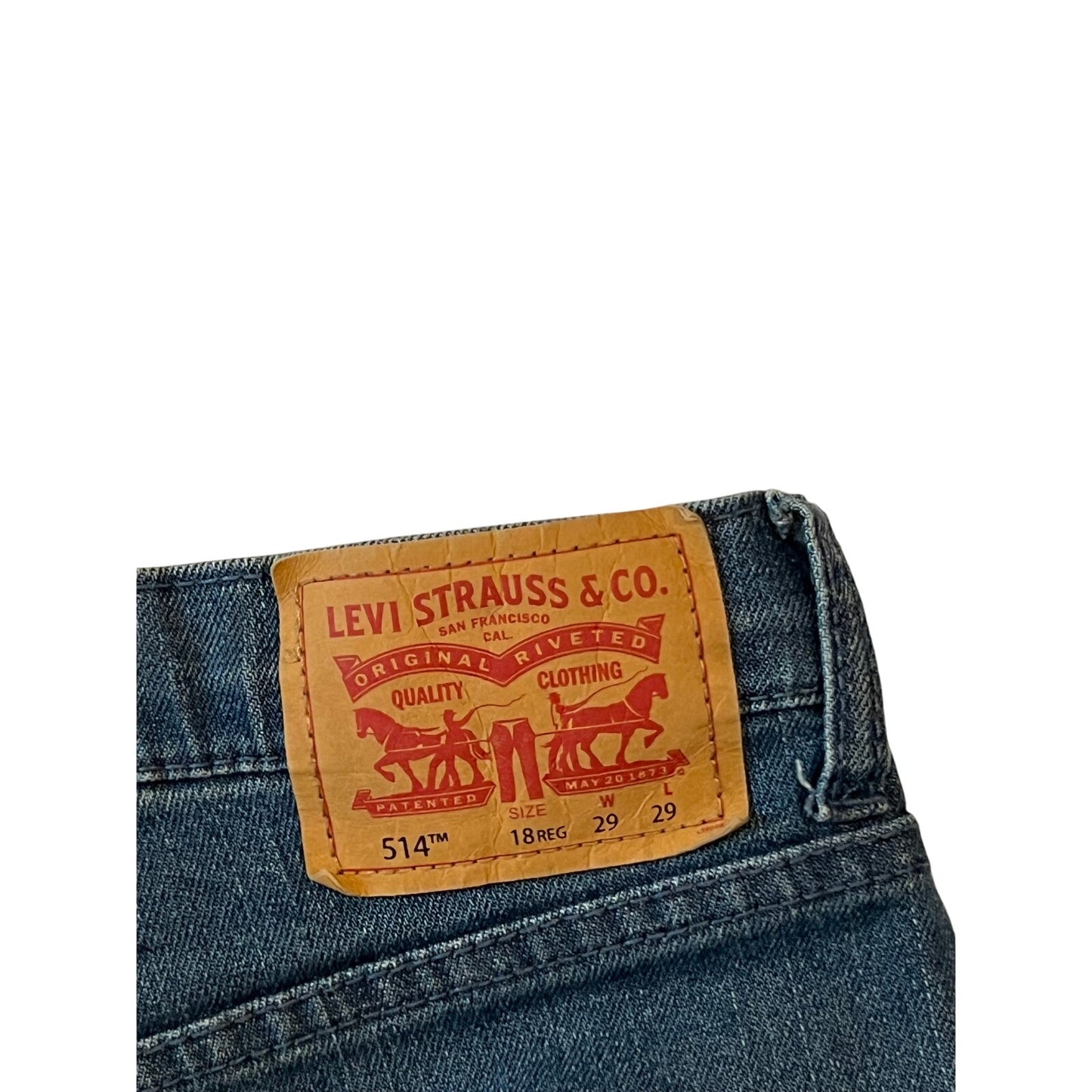 Levi's 514 Blue Jeans Straight Fit Womans 18Reg 29x29