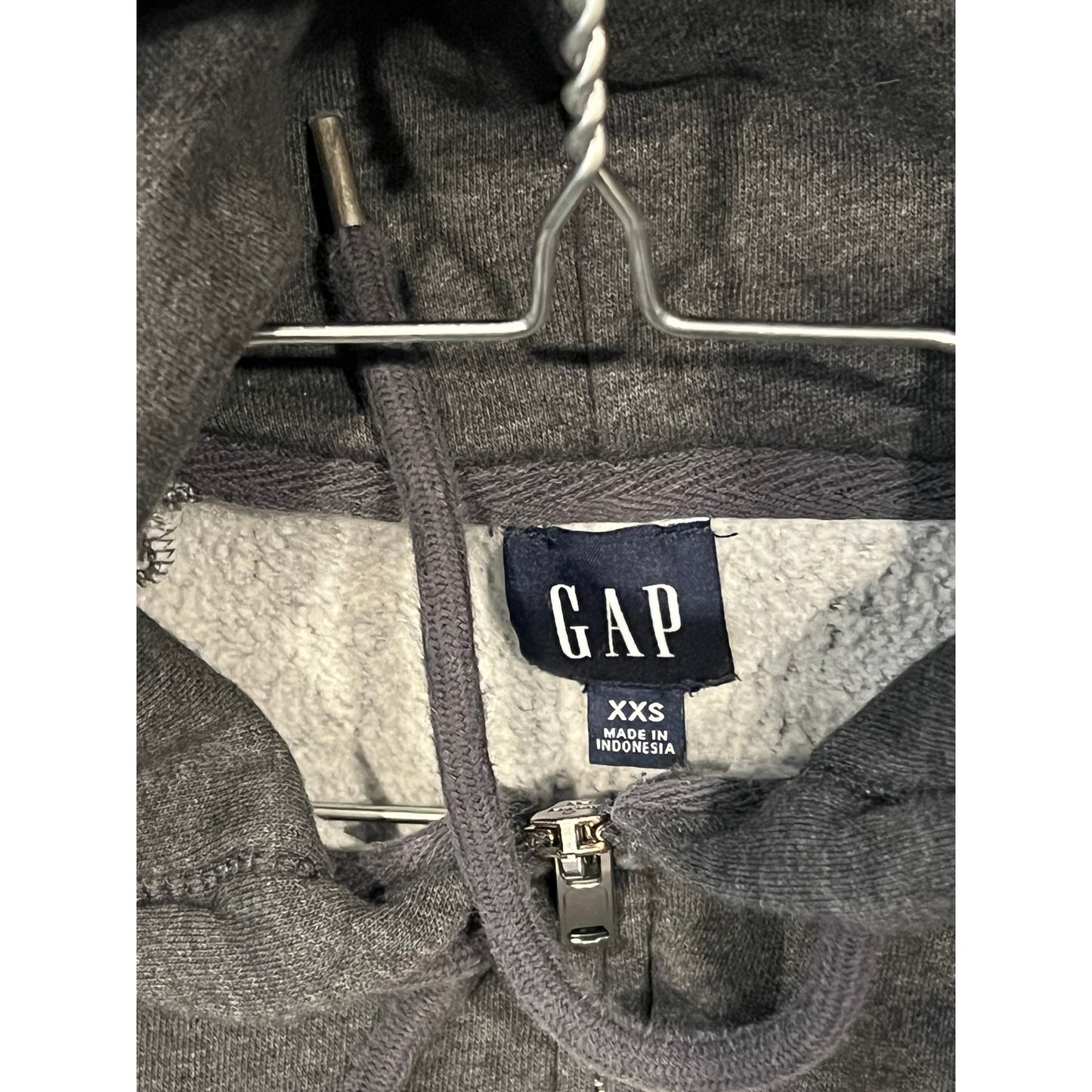 The Gap Zip Up Charcoal Gray Hoodie Mens L
