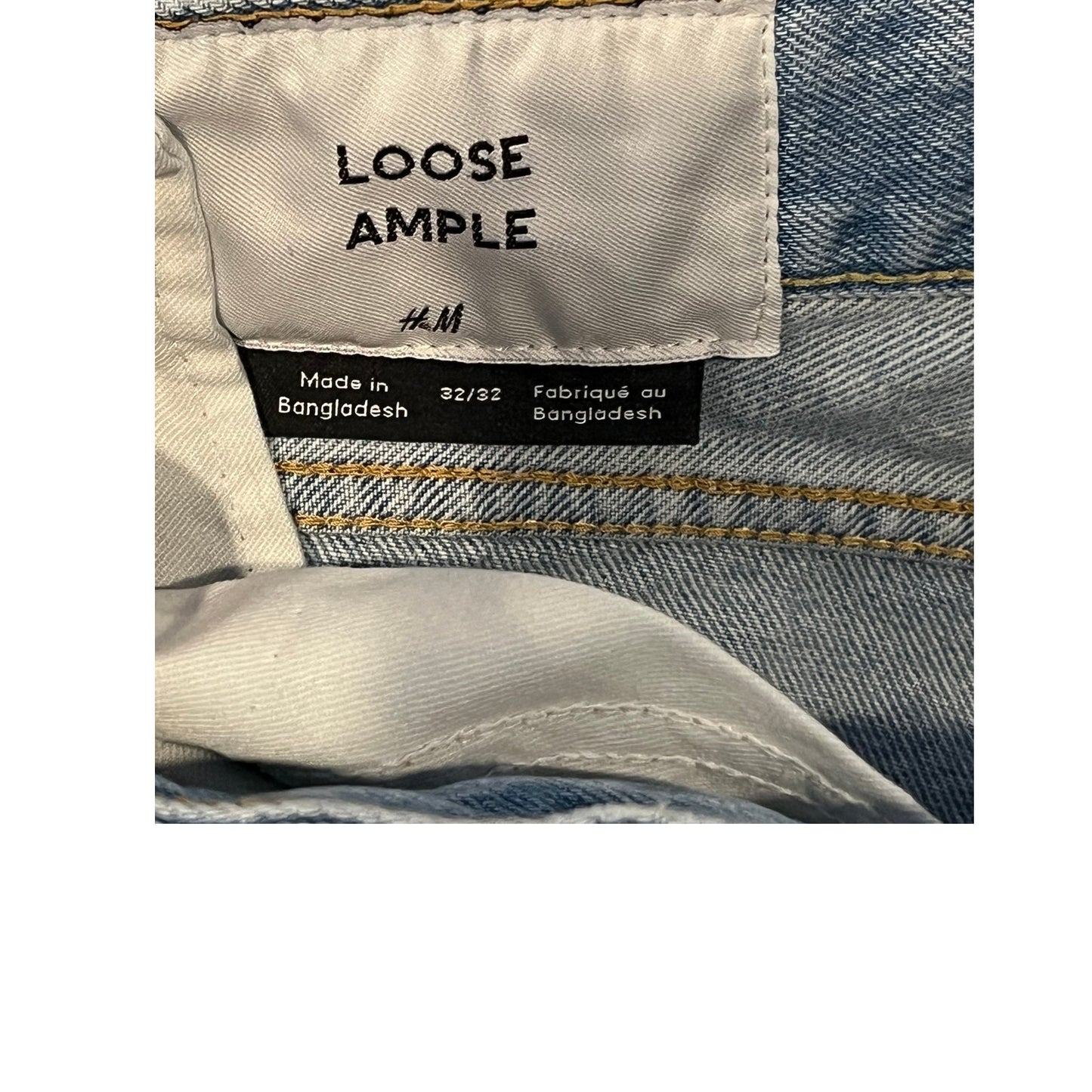 H&M Loose Straight Jeans Mens 32x32