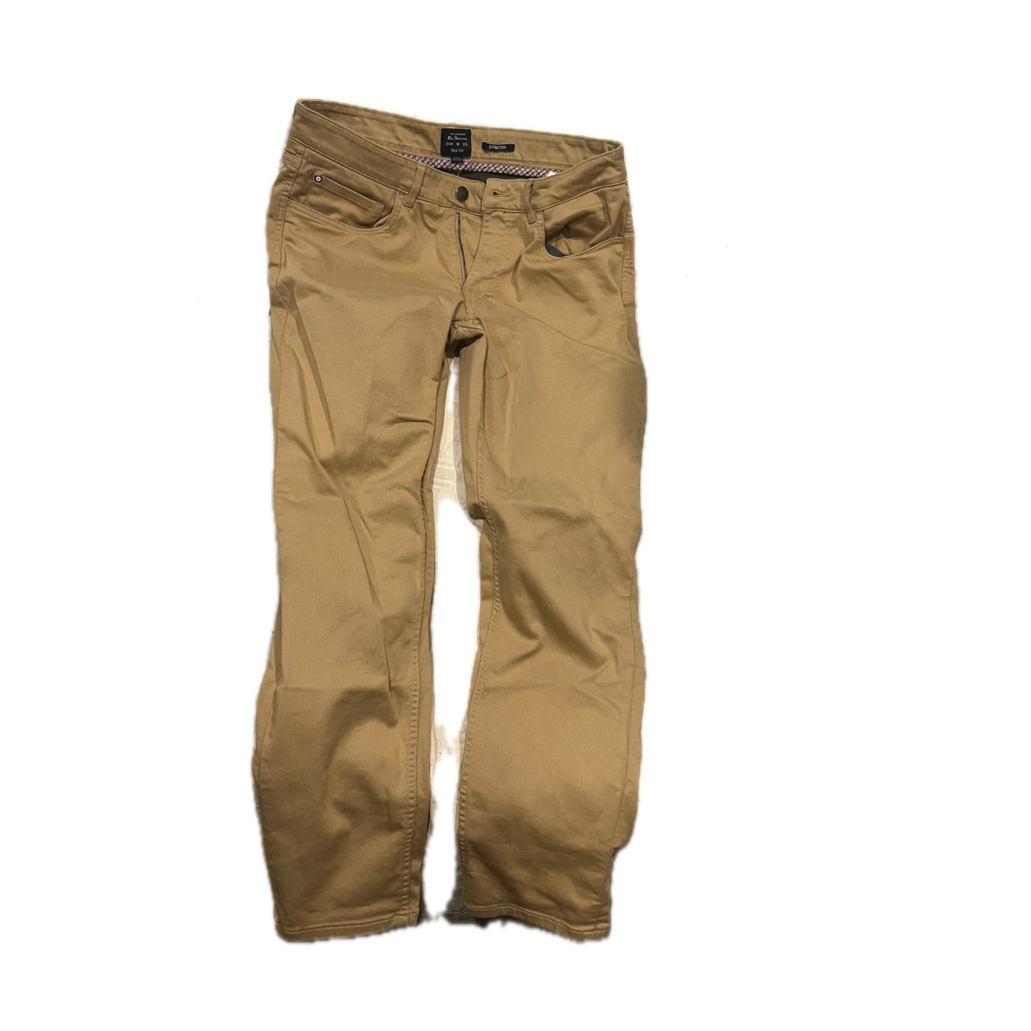 Ben Sherman Slim Stretch Beige Chinos 34x32