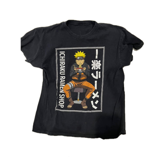 Naruto Shippuden Ichiraku Ramen Shop Black TShirt Mens L