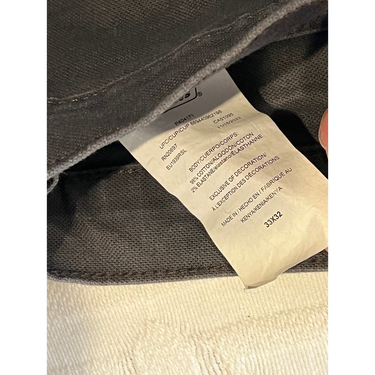 Dickies Gray Jeans Mens 33x32