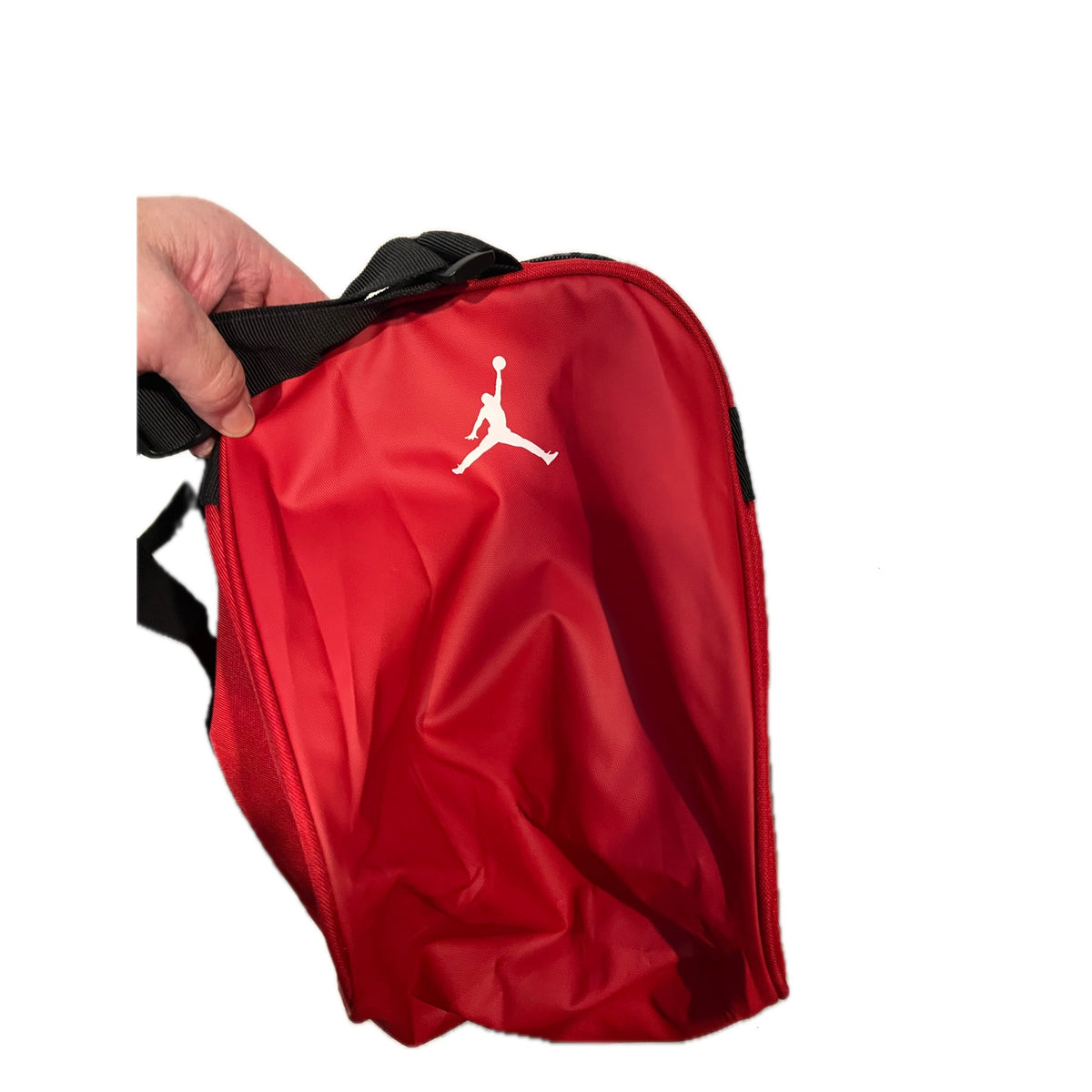Nike Air Jordan Red Duffel Bag 16"x10"x8"