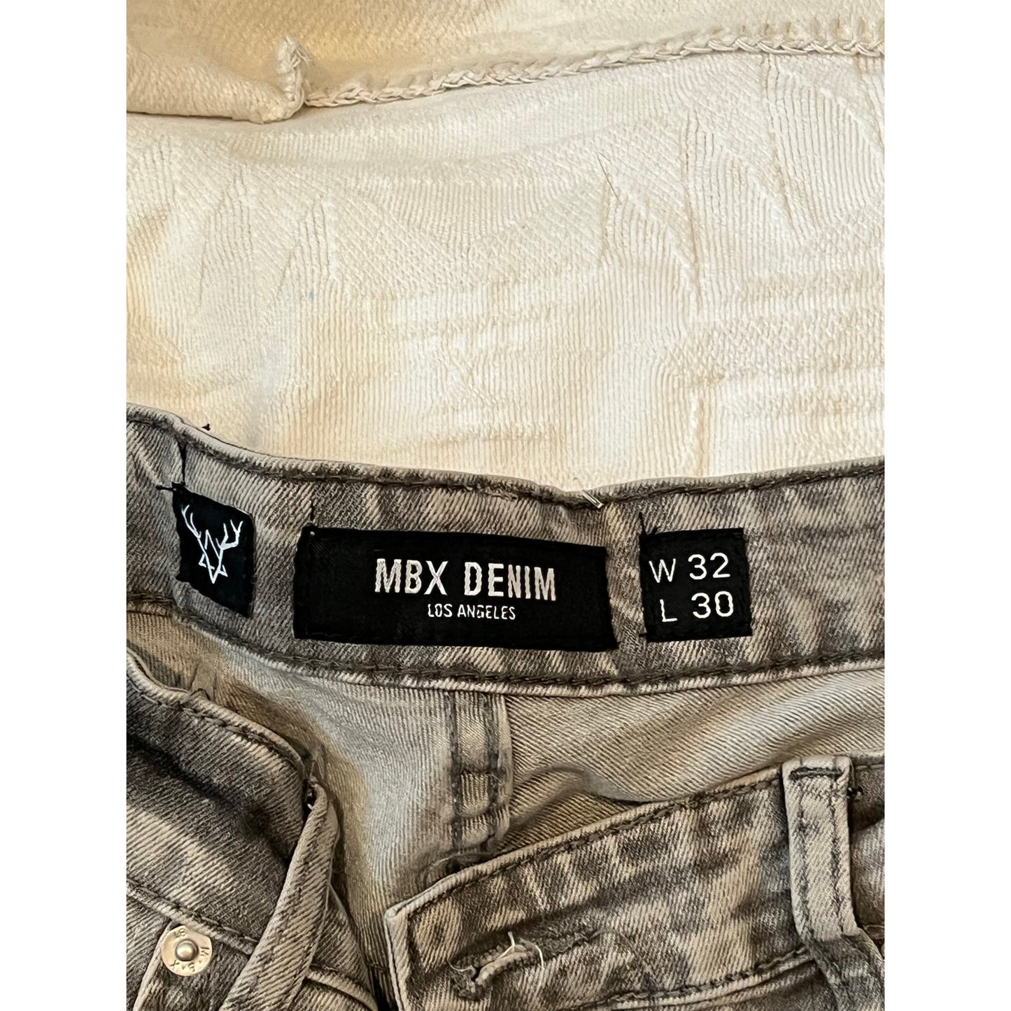MBX Denim Pierna Recta Carbón Gris Hombre 32x30
