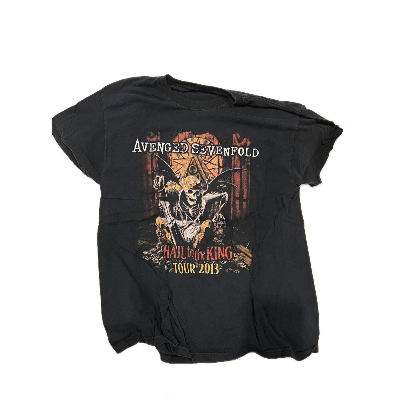 Avenge Sevenfold Hail to the King 2013 Tour T- Shirt Mens L