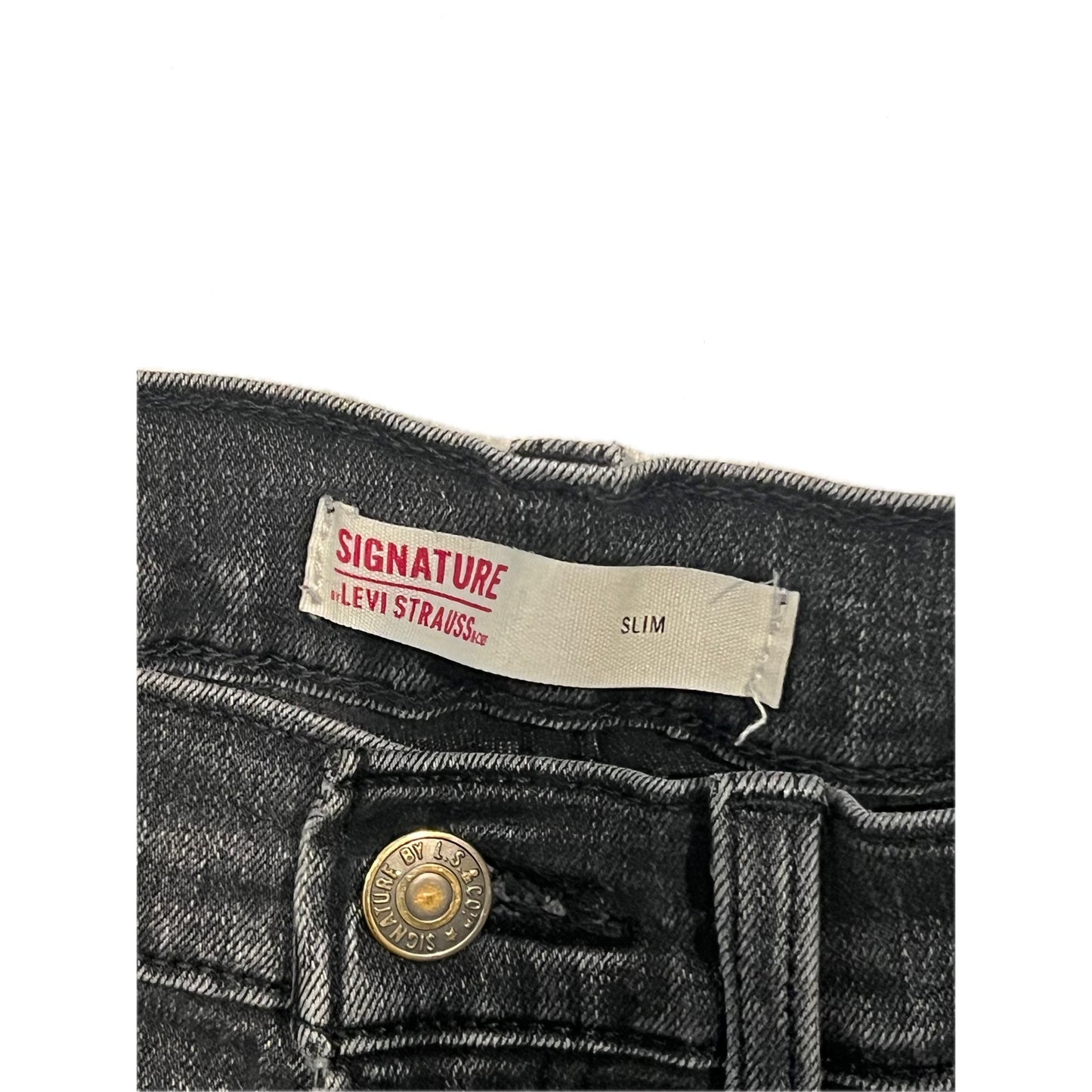 Levi's Signature Black Slim Jeans 28x28