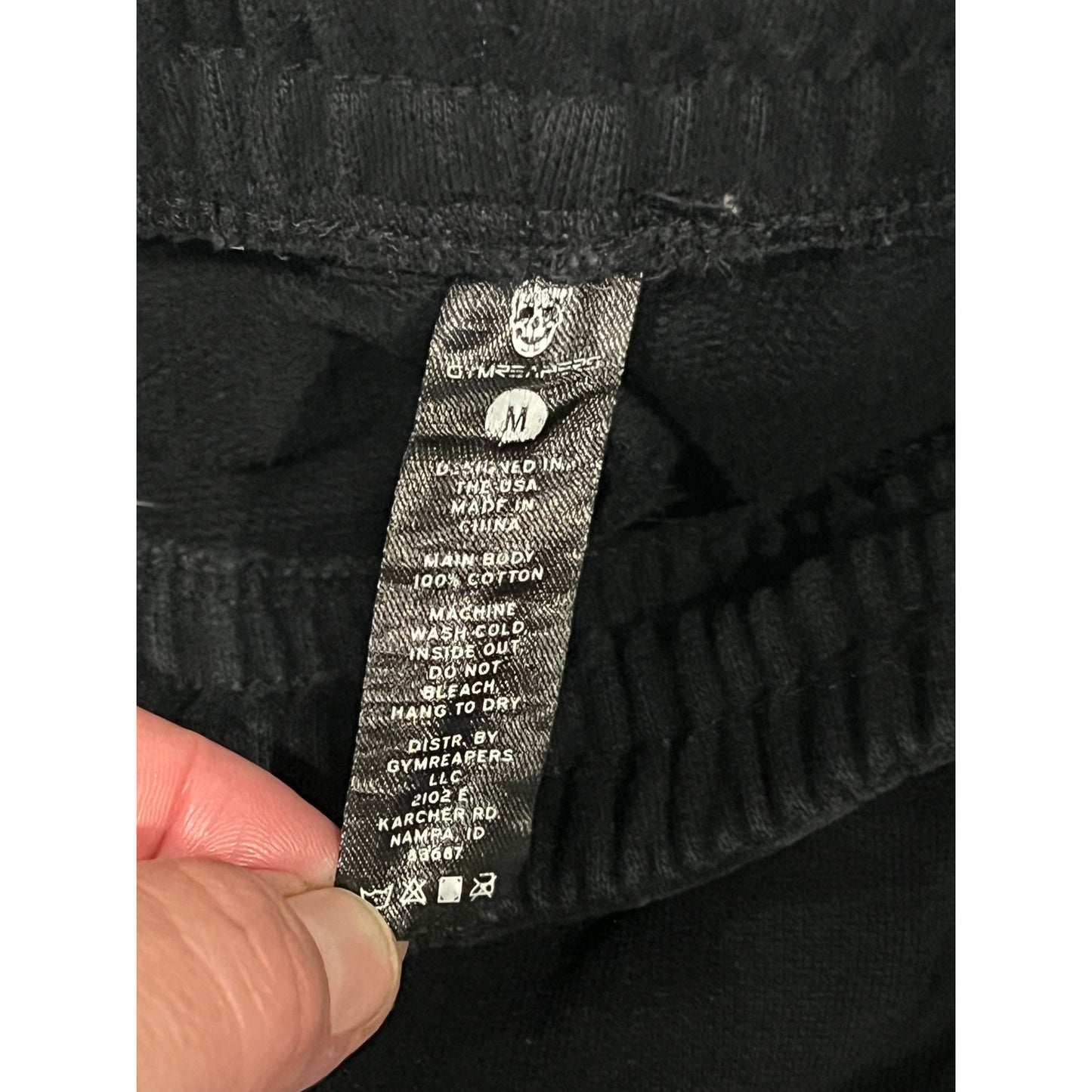 Gym Reapers Heavyweight Black Sweatpants Mens Medium