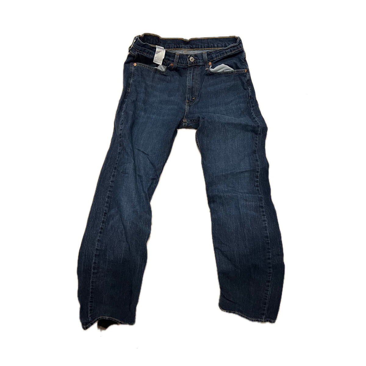 wLevi's 505 Regular Straight Leg Black Jeans Mens 34x34